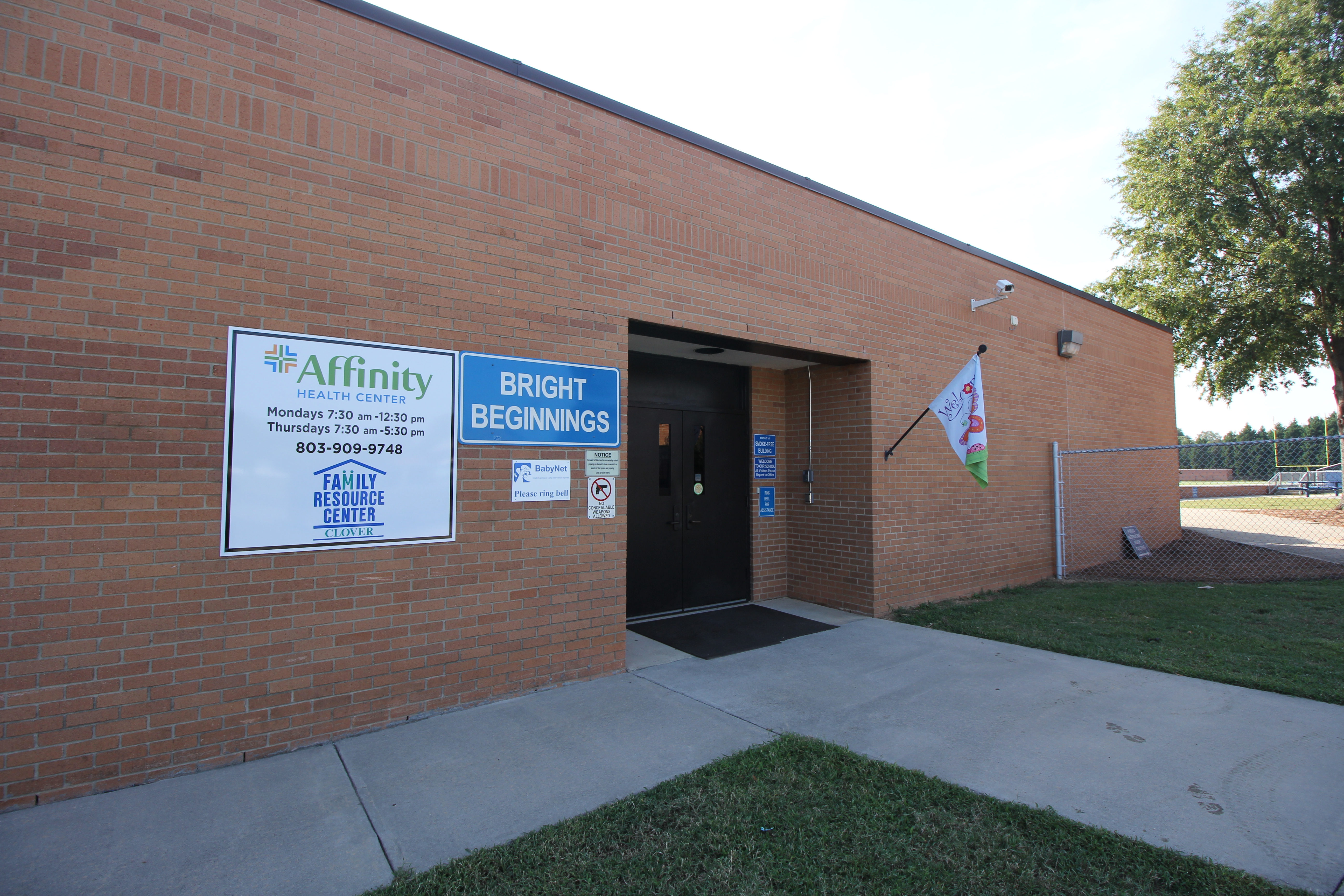 Affinity Health Center's satellite site in Clover located inside the Clover Family Resource Center.
