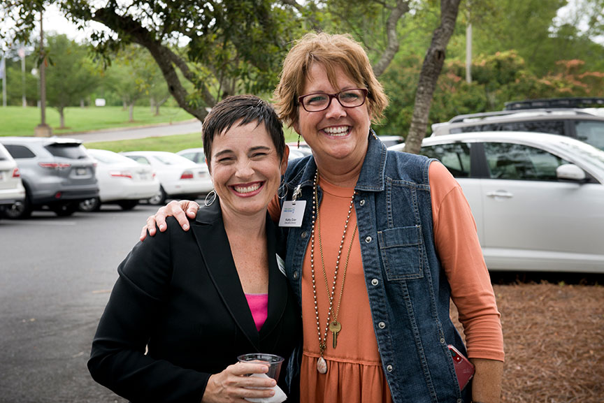 Image of Kathy Grier of York County Free Clinic with Anita Case, Director of Affinity Health Center.